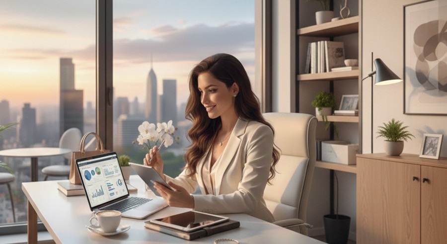 Como conciliar o estilo de vida sugar e os estudos: Sugar Baby focada em sua rotina profissional.