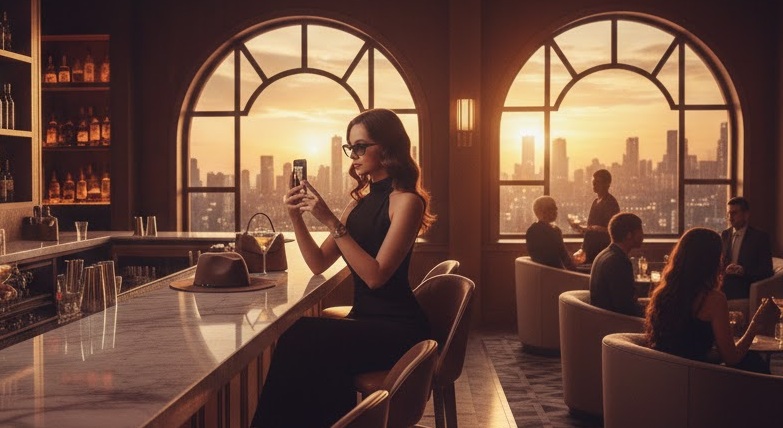 Sugar Baby elegante mantendo a privacidade e discrição no relacionamento sugar.